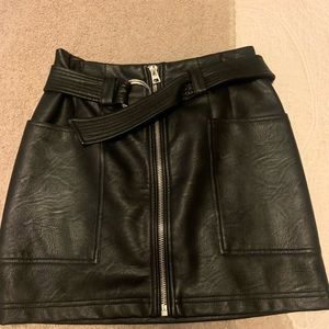 Top shop faux leather skirt